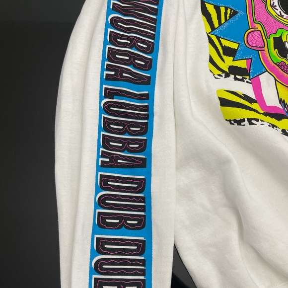 Men’s Rick and Morty Large ADULT SWIM white HOODIE MEN/WOMEN - Picture 6 of 9